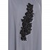 Premium Kaftan with patch work-Grey